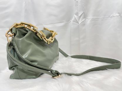 AAFROSE GREEN CLOUD BAG